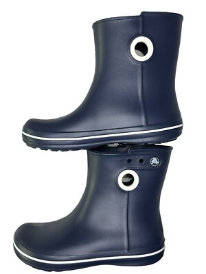 NEW Crocs Jaunt Short Blue Boot Womens 7 Chelsea