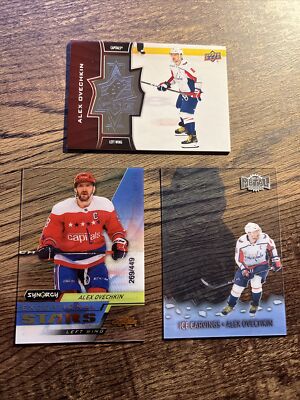 Alex Ovechkin 2020-22 Metal Universe/Synergy/Upper Deck SPX Capitals 3-Card Lot