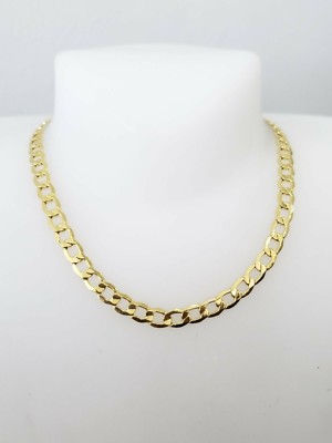 Pre-owned Necklace Clearance 10k Yellow Gold 4.5mm Cuban Curb Link Chain  24 Inches