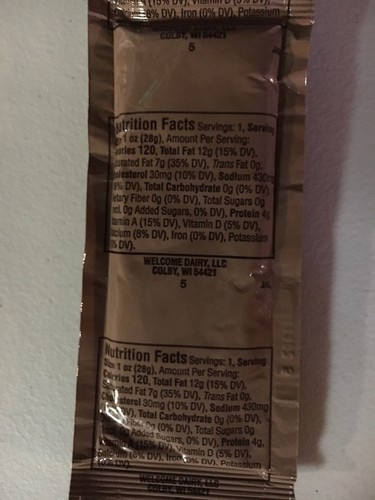 MRE Jalapeno Cheese Spread (produced 2018)