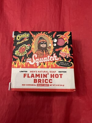 Dr. Squatch Flamin' Hot Bricc Cheetos Men s Natural Soap Limited Edition
