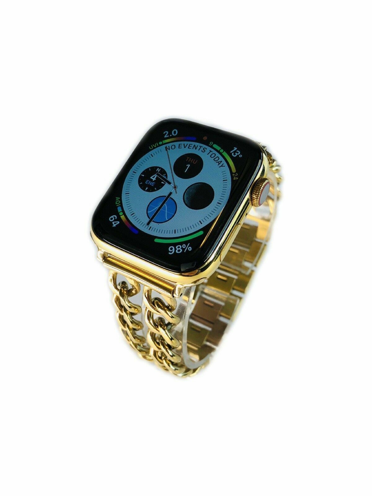 Apple Watch SERIES 4 44MM 24K Gold Plated Gold Links Band