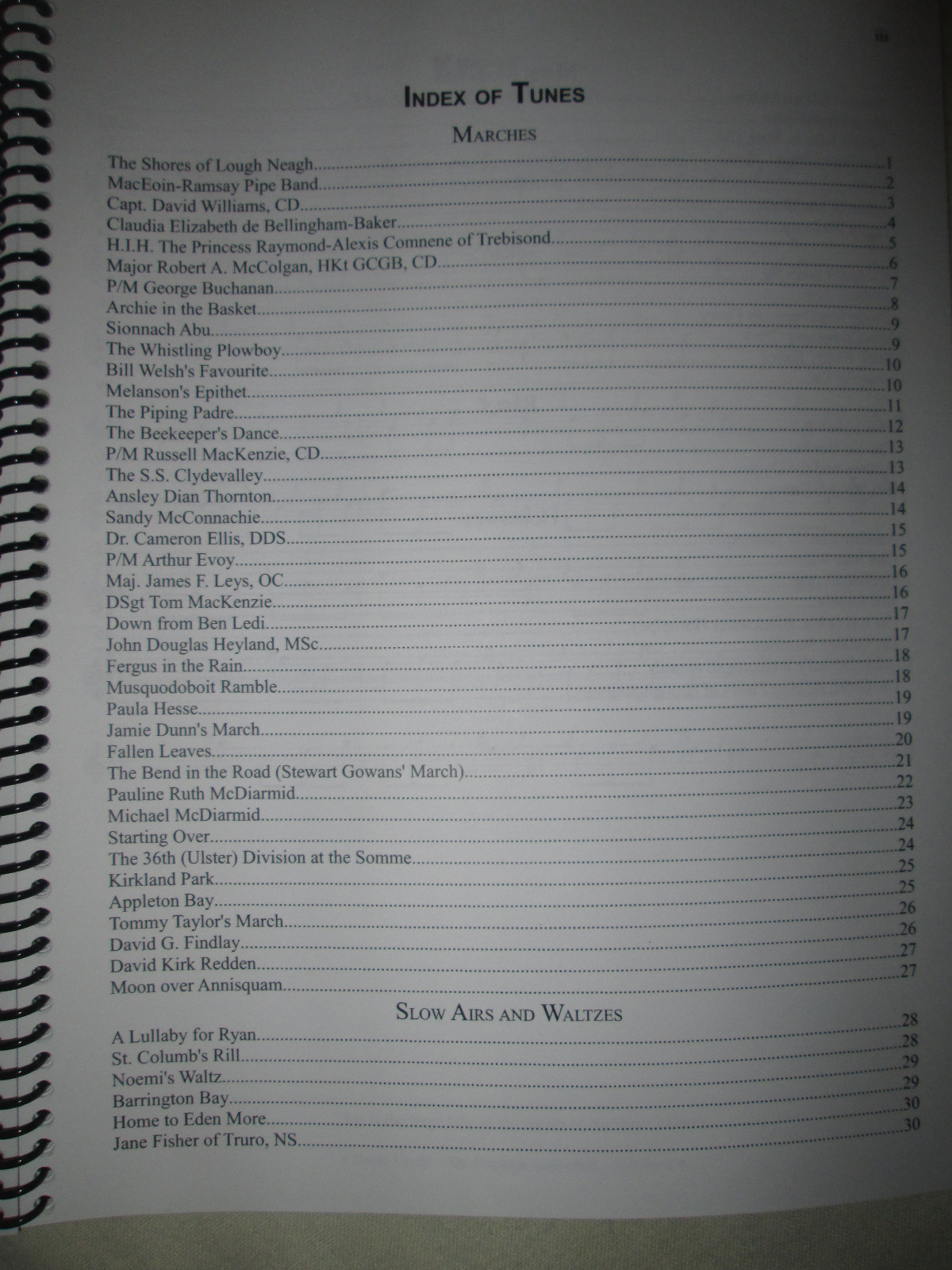 The Heritage Collection by David Clyde, bagpipe music book