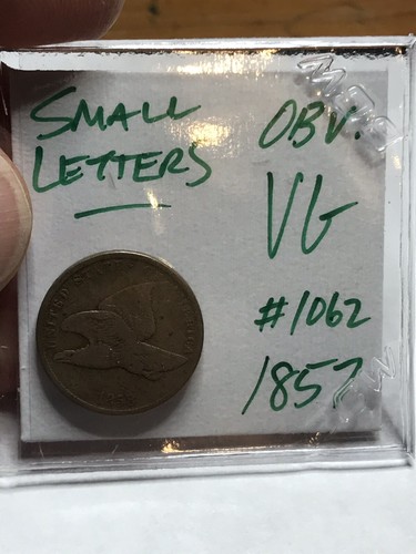 1858 Flying Eagle Cent Penny VG** Small Letters