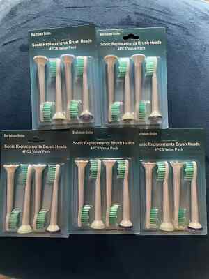 20X Replacement Toothbrush Heads with Cap Compatible for  Sonicare HX6014
