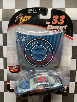 2005 Winners Circle 1/64 Tony Stewart #33 James Dean  w/Hood Magnet