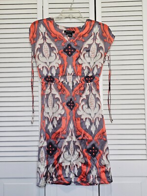 Etcetera Womens Size 0 100% Silk Art to Wear Sleeveless Dress