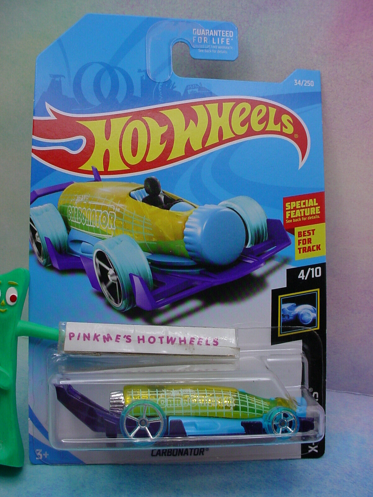 2019 Hot Wheels CARBONATOR #34 yellow/blue/purple bottle 2019 Hot Wheels CARBONATOR #34 yellow/blue/purple bottle