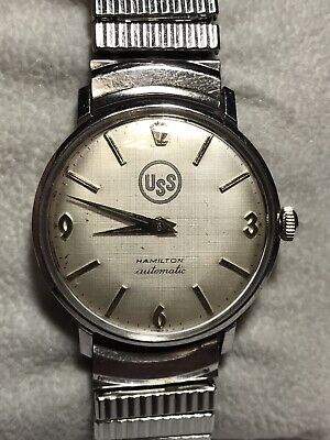 Vintage Hamilton Swiss Automatic Men's Company 40 Yrs Service Watch US STEEL 