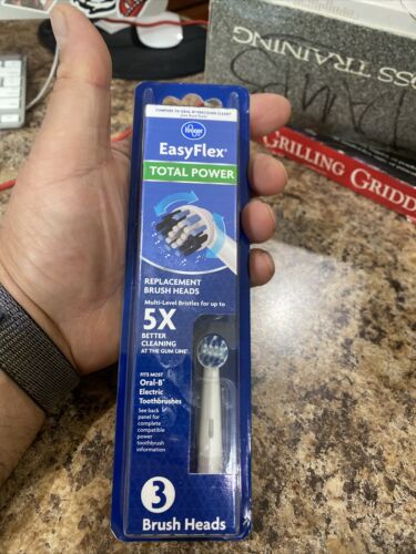 EasyFlex Flossing 3 pk Replacement Brush Heads fits most Oral B electric brushes