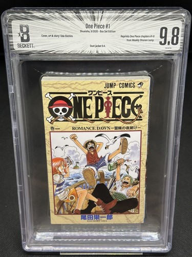 BGS 9.8 One Piece Volume 1 1st Printing 2020 Boxed Set