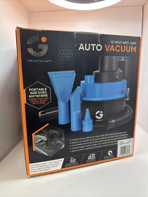 Car Vacuum -Smart Gear 12 Volt Portable Wet/Dry Auto, RV Vacuum & inflates