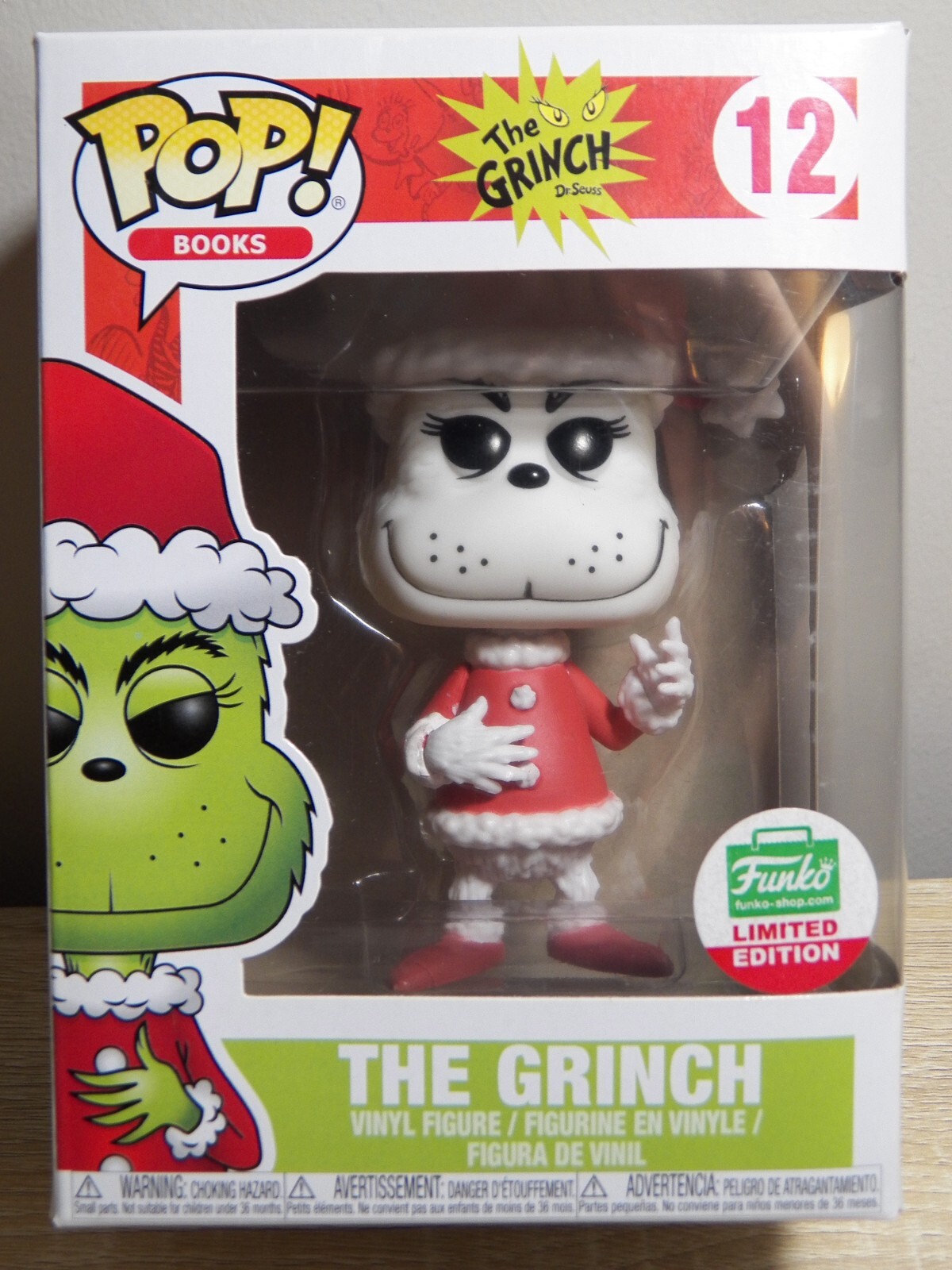 Funko Pop! Books Dr. Seuss The Grinch Limited Edition White