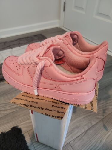 Dime好き NIKE AF1 ロープカスタム ホワイト 27 Custom Nike AF1 White Rope w/ Lace Off White Lacing System