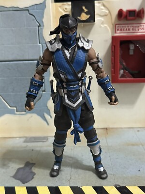 Original McFarlane Toys Mortal Kombat 11 Sub-Zero 7 inch Action Figure BLUE EUC