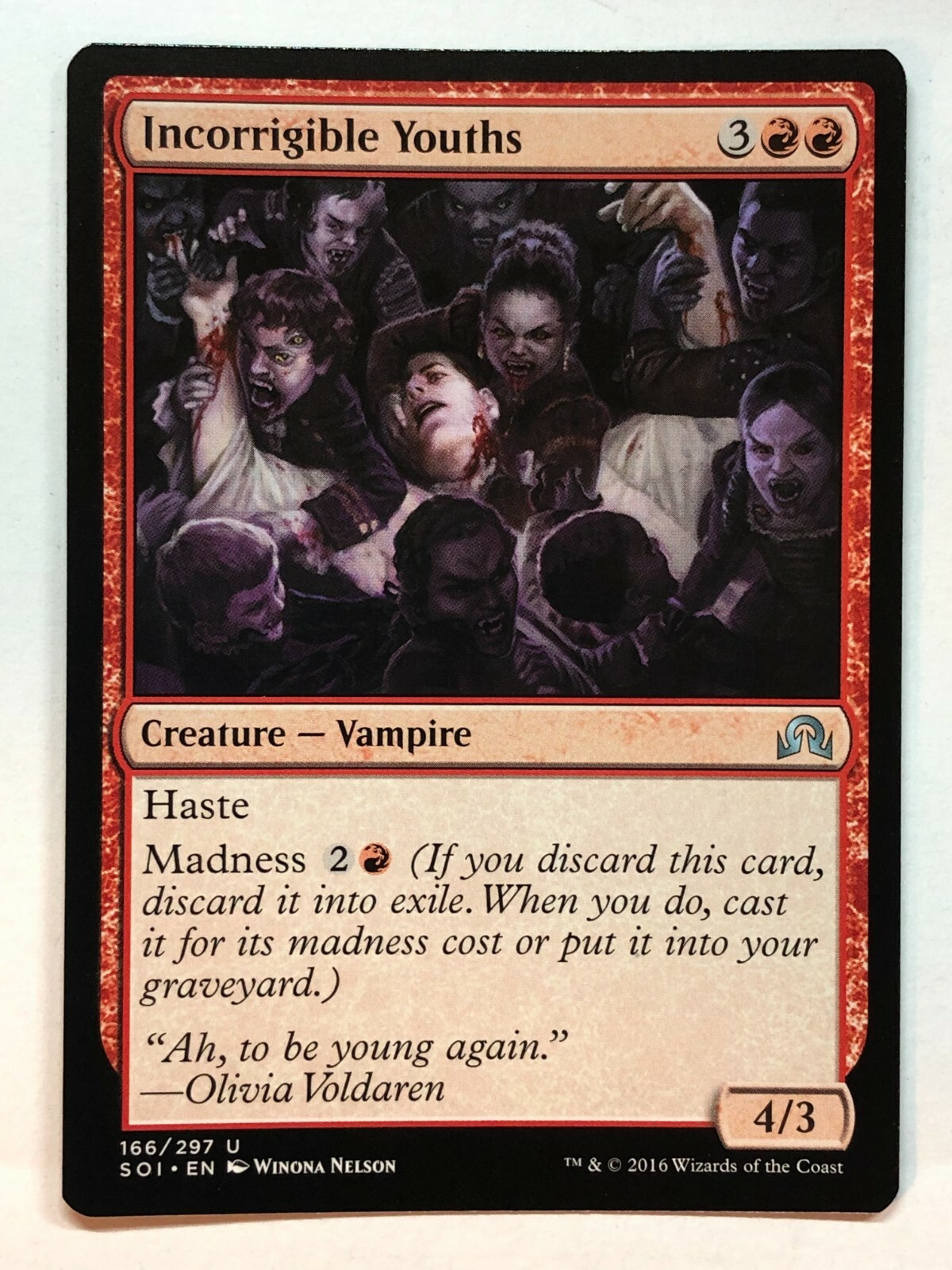 Incorrigible Youths 2x FOIL SOI MTG Shadows Over Innistrad Uncommon MINT red Incorrigible Youths 2x FOIL SOI MTG Shadows Over Innistrad Uncommon MINT red