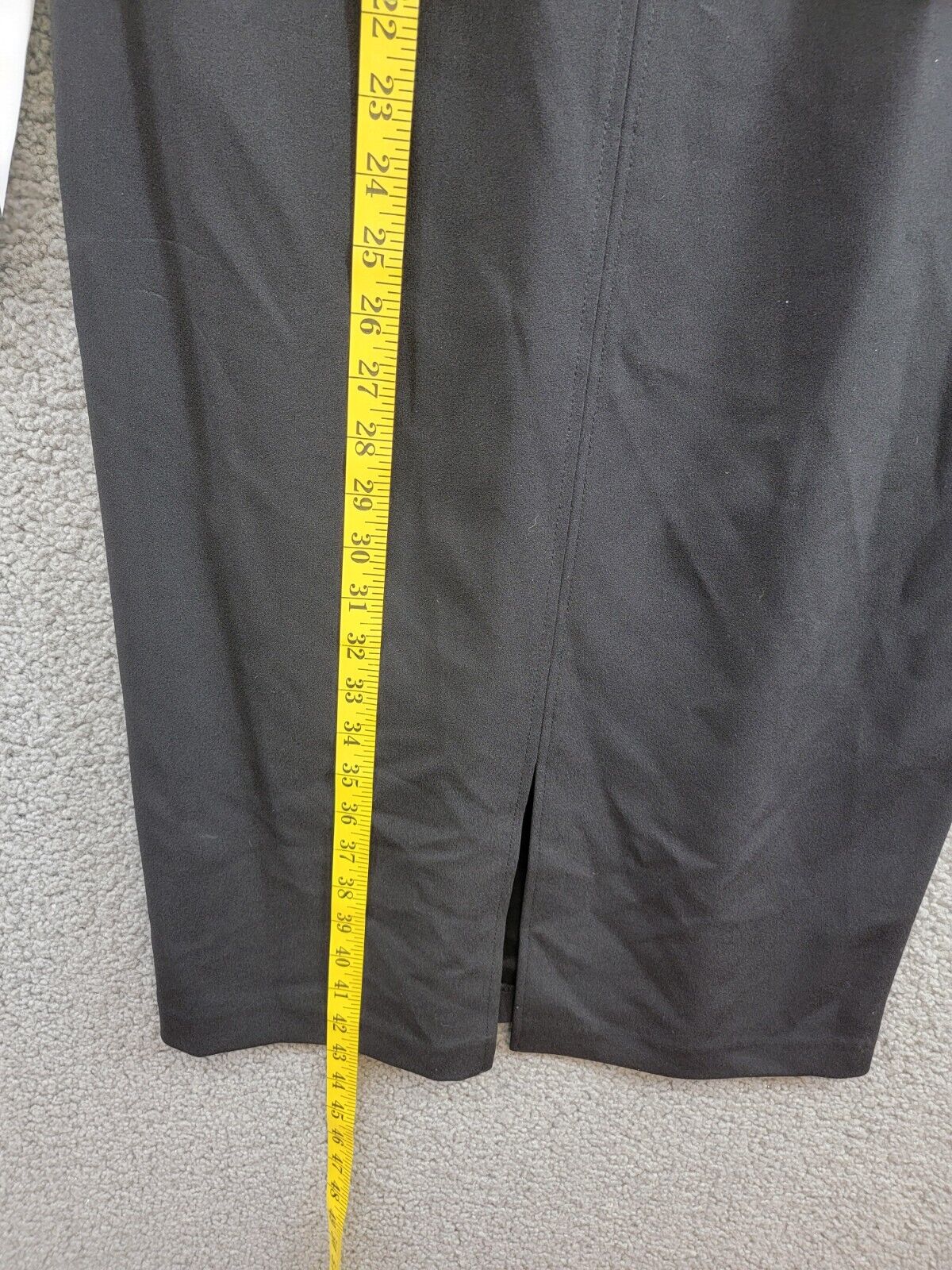 Tommy Hilfiger Keyhole-Neck Sheath Dress Women's 8 Cream/Black Zip Closure L/S - Picture 8 of 17