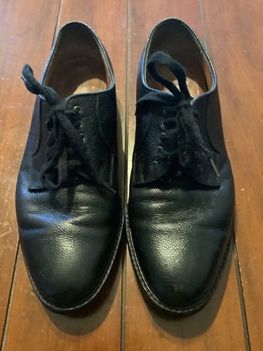 Salvatore Ferragamo Black Pebbled Leather Oxford Men display picture 1