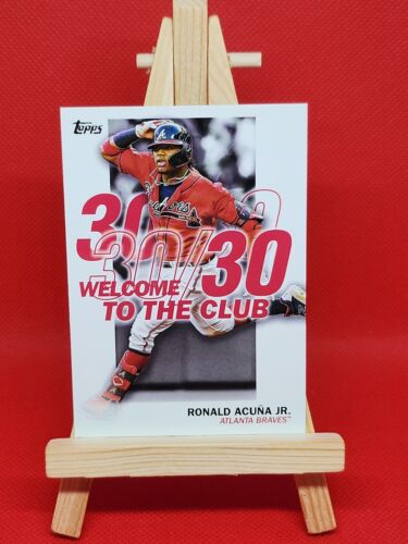2023 Topps Welcome 30/30 Club WC-1 Ronald Acuna Jr. Atlanta 2023 Topps Welcome 30/30 Club WC-1 Ronald Acuna Jr. Atlanta