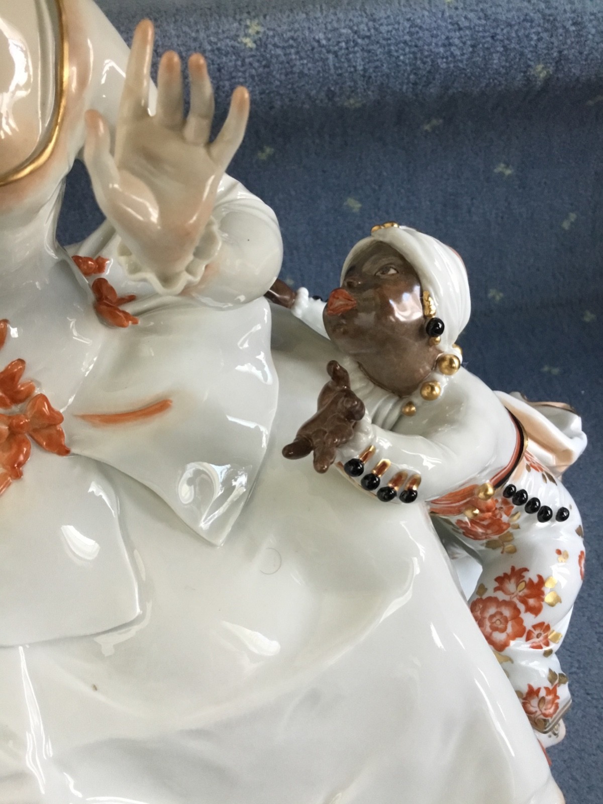 Meissen figural group Scheurich Art Nouveau mint 1924 - 1934