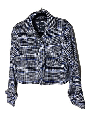 Me Jane Houndstooth Cropped Jacket