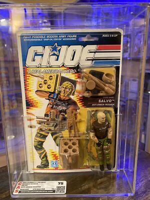 New Vintage Hasbro GI Joe Salvo Action Figure 1990 Graded CAS 75 (75,80,90)