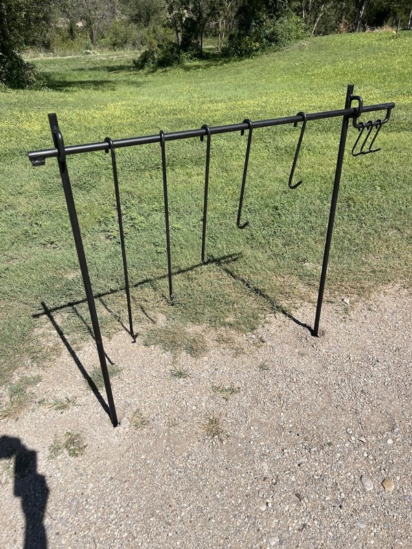 Campfire cook set, Cowboy cooking, Fire irons, Dutch oven cooking,