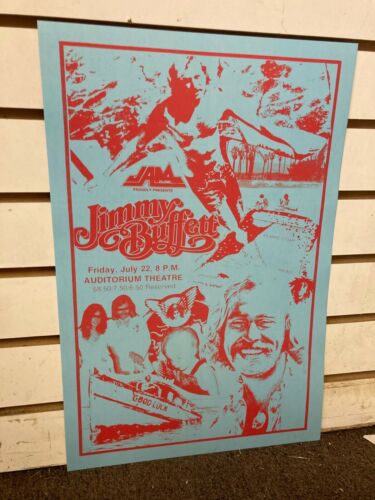 Jimmy Buffett Chicago 1977 Changes in Lattitude Cardstock Concert Poster 12x18