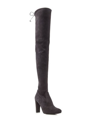 

STUART WEITZMAN Женские Серые Ботинки Highland Almond Heed Highland, Серые, 7,5 M, Серый, HIGHLAND