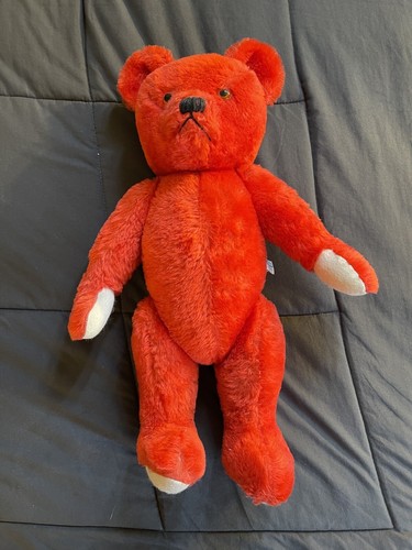 BEAR ベア 赤 red california vintage レア Vintage Red Bear Plush North American Bear Co., Inc (with