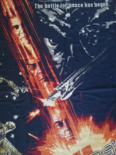 Star Trek VI The Undiscovered Country Blanket, Woven Throw cotton Afghan