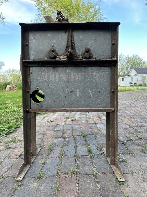 Antique John Deere Corn Sheller Farm Salvage Plow Company Industrial