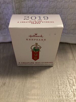 2019 Hallmark Keepsake A CREATURE WAS STIRRING Miniature Xmas #5 Series Ornament