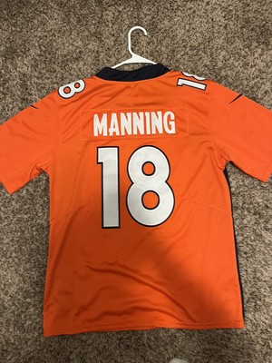 Denver BRONCOS Peyton Manning #18 NFL Orange Jersey Adult Medium Hall Of Fame Qb