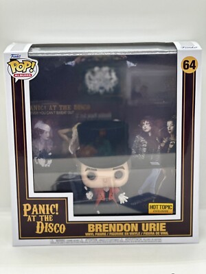 Funko Pop Brendon Urie Hot Topic Exclusive Panic At The Disco Album IN HAND