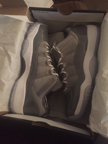 Nike Air Jordan 11 Retro Low BG Grey/White-Gunsmoke Size 6.5Y Shoes