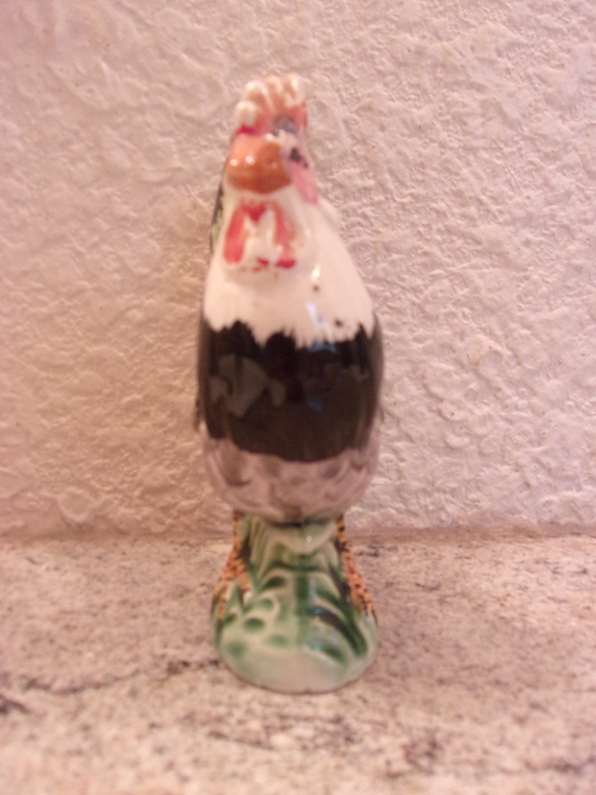 Vintage Ceramic Porcelain Rooster Figurine  Marked Japan 5 1/2