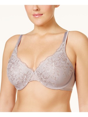 

PLAYTEX Intimates Серый бюстгальтер на косточках с дополнительной боковой поддержкой и поддержкой спины, с полными чашками, 4513