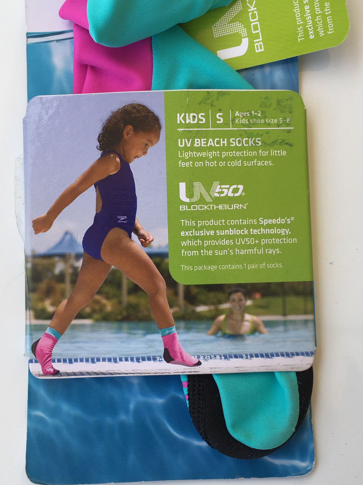 Speedo Kids Small UV Beach socks lightweight ages 1-2