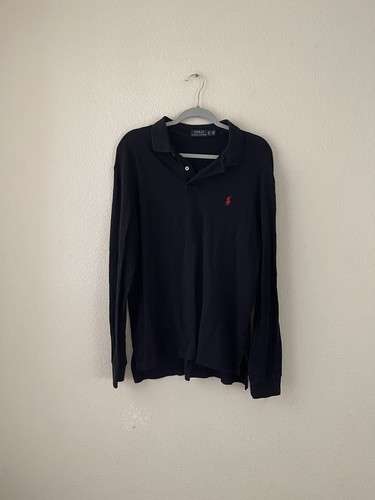 Polo Ralph Lauren Mens Polo Shirt Black Size XL Classic-Fit Polo Ralph Lauren Mens Polo Shirt Black Size XL Classic-Fit