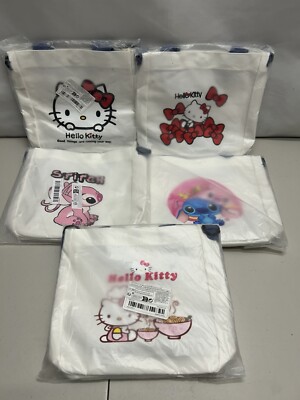 Hello Kitty Tote Canvas Crossbody Bags