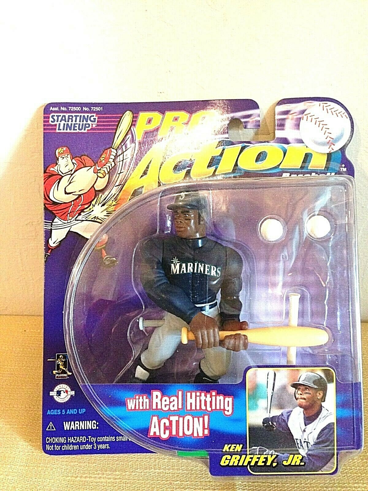 Ken Griffey, Jr. Starting Lineup Pro Action with Real