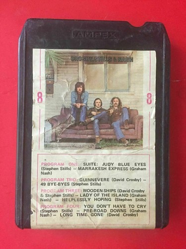 CROSBY, STILLS & NASH s/t  M88229 8 Track Tape