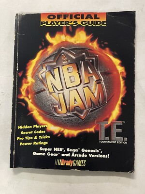 Vintage 1995 Nba Jam Tournament Edition Official Player's Guide By Bradygames