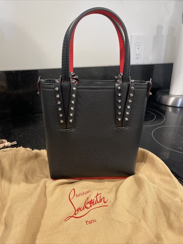 CHRISTIAN LOUBOUTIN 1090$ Mini Cabata N/S Bag - Black