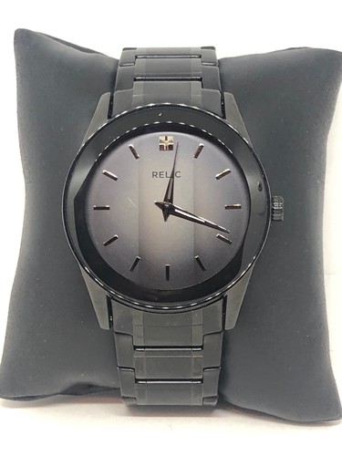 Relic ZR77271 Men's Black Stainless 