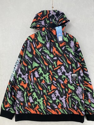 O'Neill Jacket Mens Large Kemper Print Blizzard Softshell Pullover Ski $170