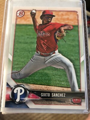 Graphers Lot - Sixto Sanchez - (10) 2018 Bowman BD-75  - Phillies - Marlins
