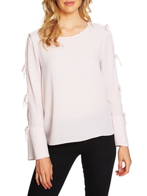 

CECE Женский розовый топ с круглым вырезом и рукавами-кимоно с вырезами Размер