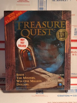 Treasure Quest CD-ROM w/ Official Resource Guide 1996 PC Computer Game Sealed